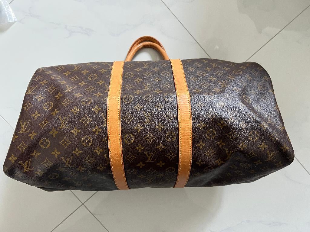 Louis Vuitton Keepall 45, weekendtas, 40 tot 60 cm, Gebruikt, 20 tot 30 cm, Bruin