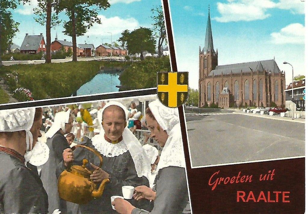 Raalte- -3-luik., Verzenden, 1960 tot 1980, Gelopen, Overijssel