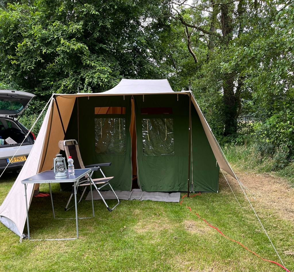 Zilvermeeuw De Waard + windscherm zonneluifel, Caravans en Kamperen, Ophalen, Gebruikt, Tot en met 3