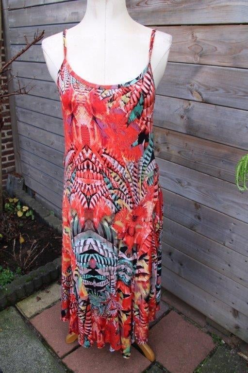 Jurk rood/ kleur Esperance mt S/M Vaste prijs, Kleding | Dames, Verzenden, Esperance, Zo goed als nieuw, Knielengte