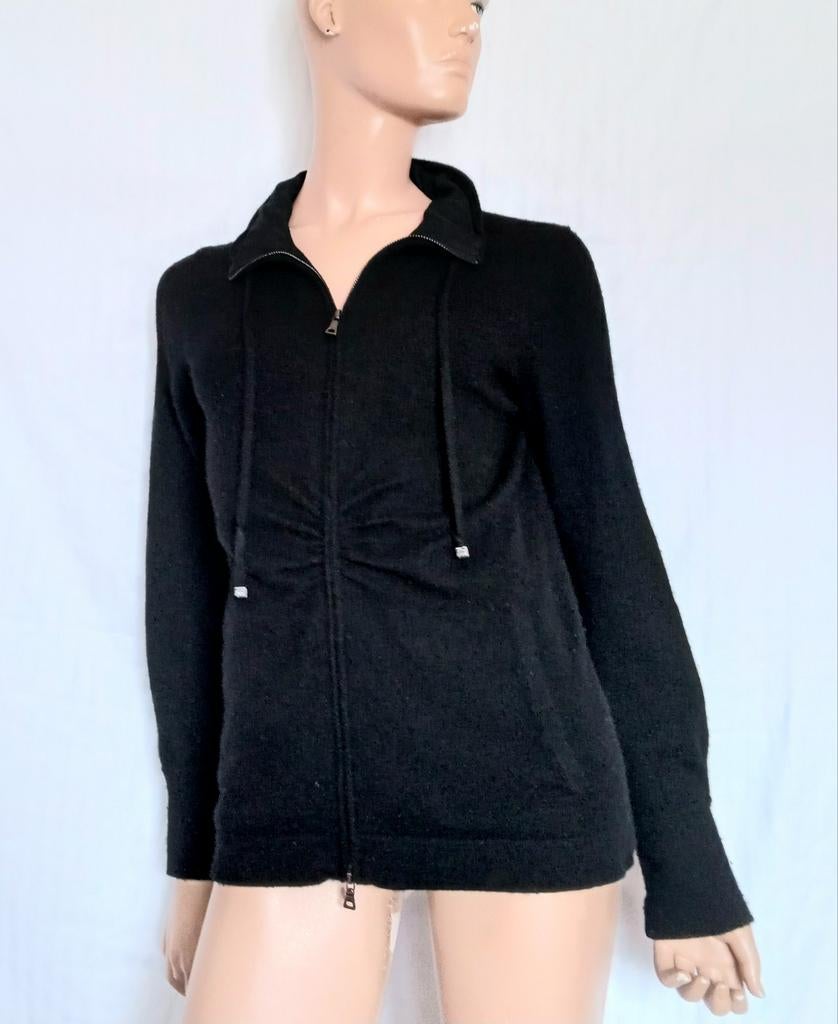 NC NICE CONNECTION CASHMERE Vest , Maat 38, Verzenden, Zo goed als nieuw, Maat 38/40 (M), Zwart