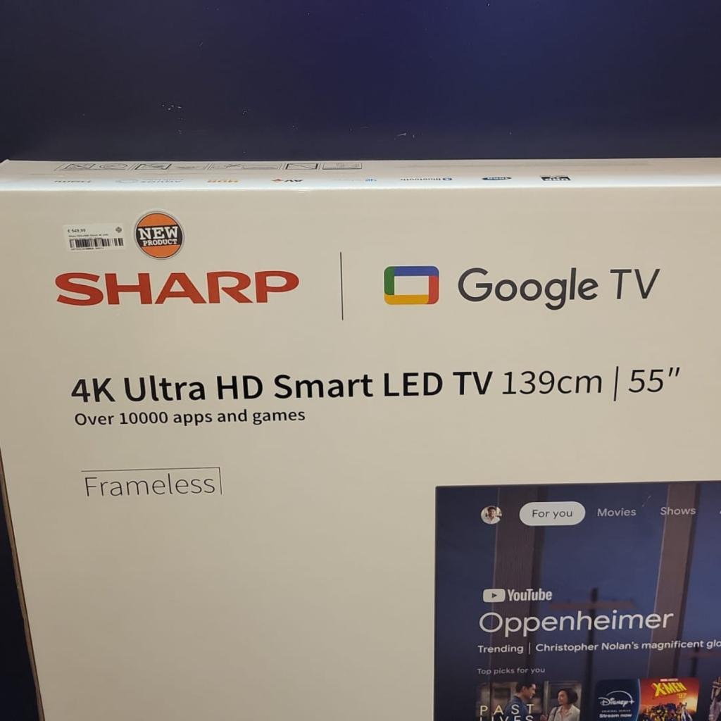 Sharp 55GL4460 55inch 4K UHD Google Smart LED | Nieuw, Sharp, Nieuw, https://global.sharp/contact/, 1 Takumi-cho, Sakai-ku, Sakai City, Osaka 590-8522, Japan