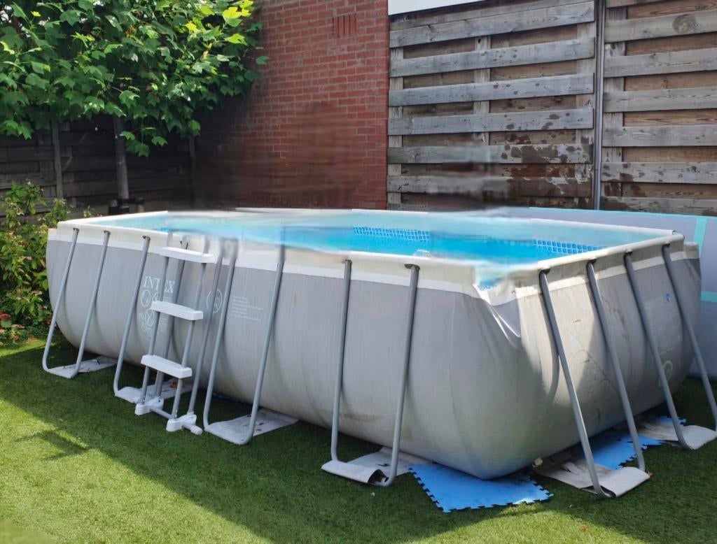 Intex zwembad 400x200x100 cm met pomp, dekzeil en trap, Tuin en Terras, Zwembaden, Ophalen of Verzenden