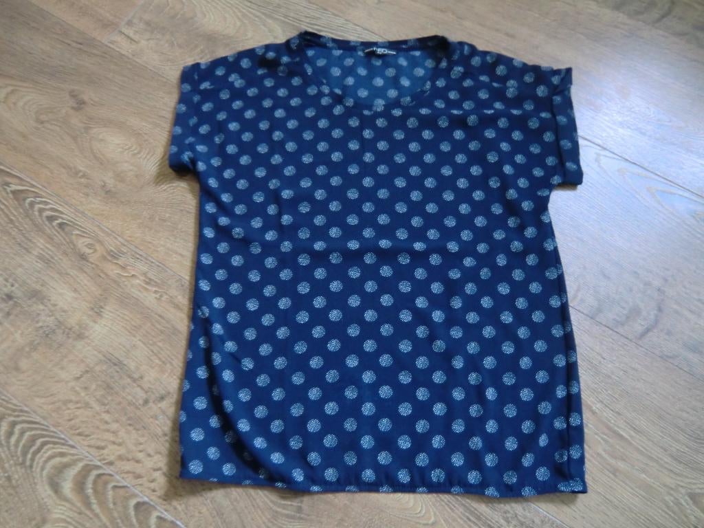 Blauwe top van NED maat M, Maat 38/40 (M), Blauw, Ophalen of Verzenden, Korte mouw