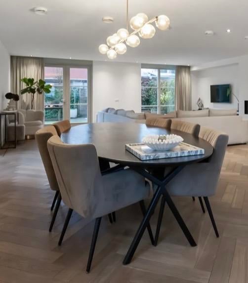 Table du Sud houten ovale eettafel, 280x130 cm, Gebruikt, 100 tot 150 cm, 200 cm of meer, Ophalen of Verzenden