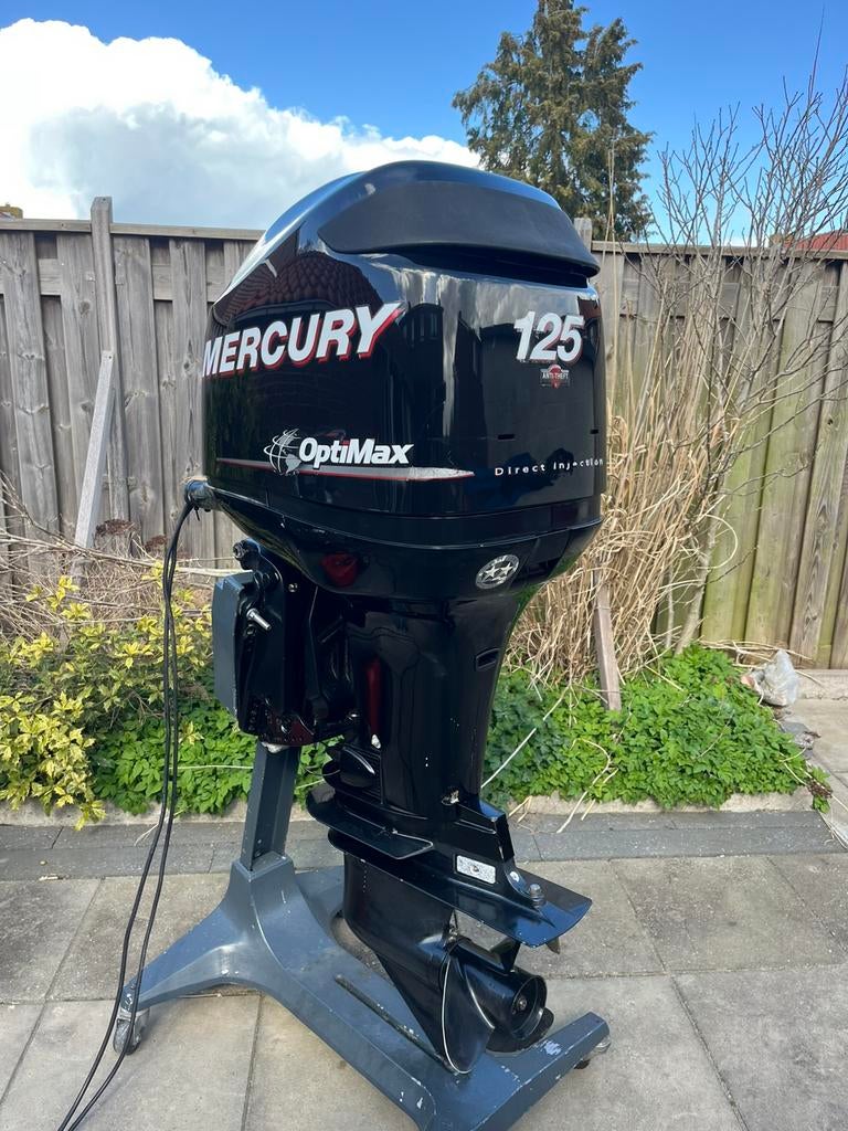 Mercury optimax 125pk langstaart 2012  mercury 50pk, Ophalen, Elektrische start, Zo goed als nieuw, 30 pk of meer
