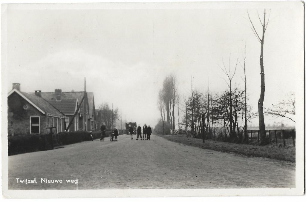 Twijzel, Nieuwe weg, Verzenden, 1940 tot 1960, Ongelopen, Friesland