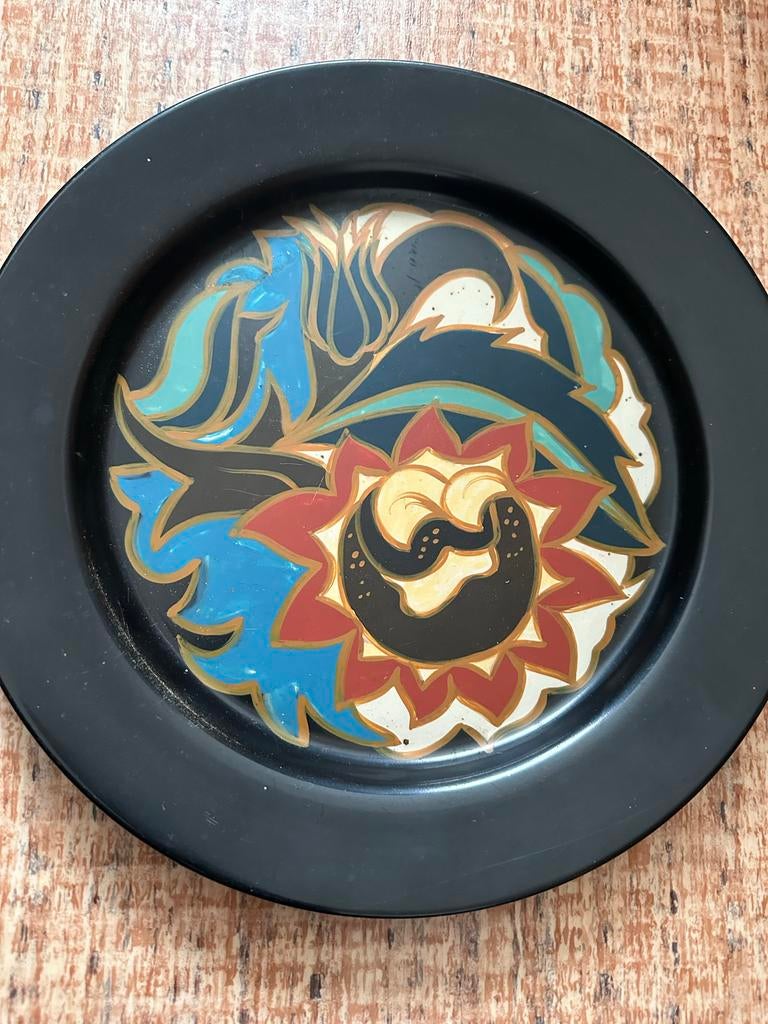 Plateel handgeschilderd uit gouda, Antiek en Kunst, Ophalen