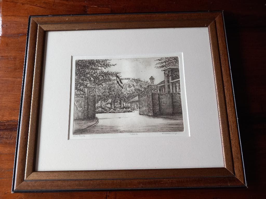 Koninklijke Militaire School Weert Ets, Ophalen of Verzenden, 1950 - 1999, Ets, Militair