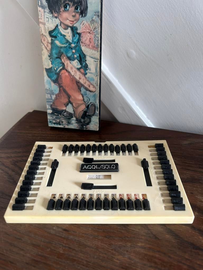 Vintage acol/solo bridge trainingsapparaat solobridge, Ophalen of Verzenden