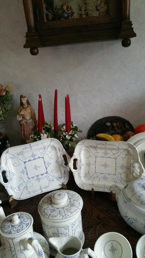 serveerschalen boch la louviere copenhague verschillende ste, Antiek en Kunst, Antiek | Servies los, Ophalen of Verzenden