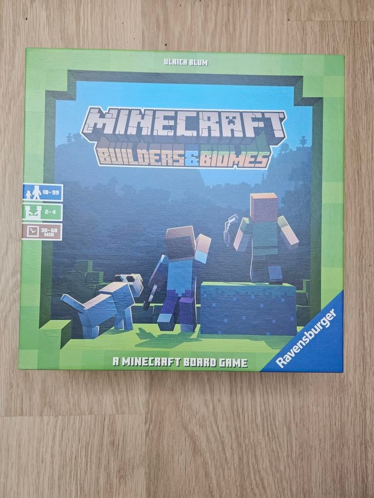 Minecraft Builders & Biomes bordspel, Een of twee spelers, Ophalen of Verzenden, Nieuw, Ravensburger