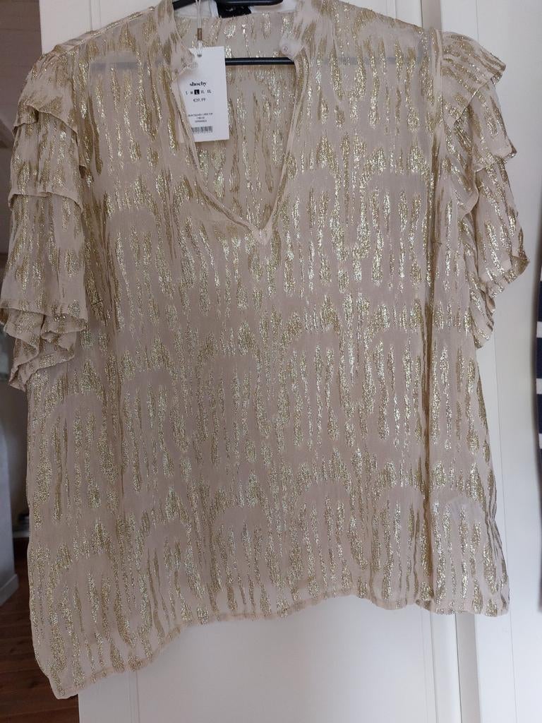 Goudkleur blouse van Shoeby, maat L. Nieuw!, Ophalen of Verzenden, Nieuw