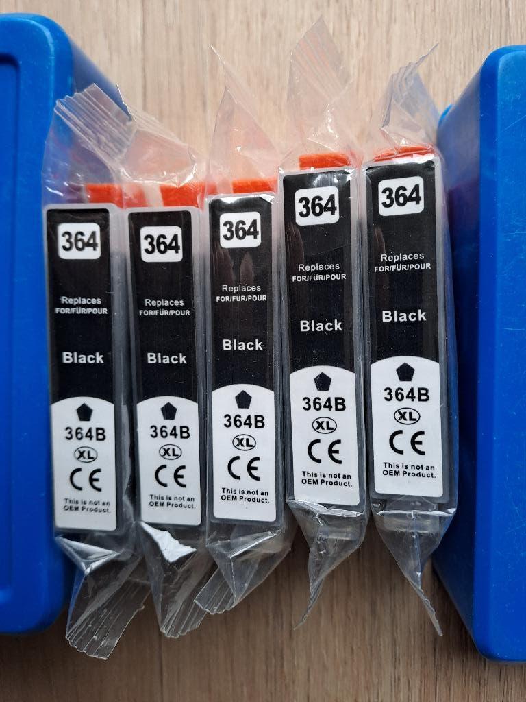 Cartridge HP 364 XL Black 5x en kleur 3x2, Computers en Software, Printerbenodigdheden, Ophalen of Verzenden, Nieuw, Cartridge