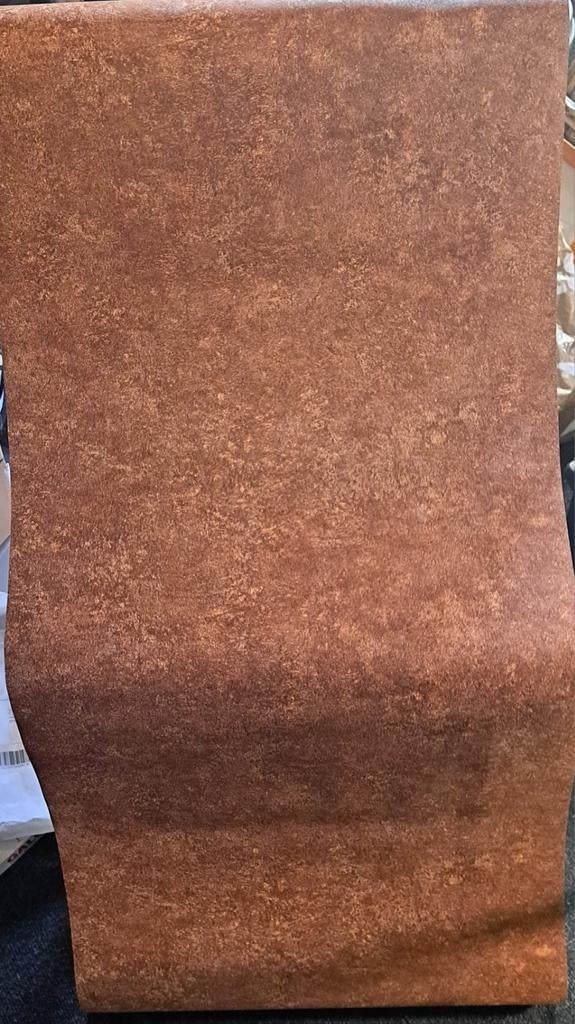 Behang, donkerbruin met goud, Ophalen