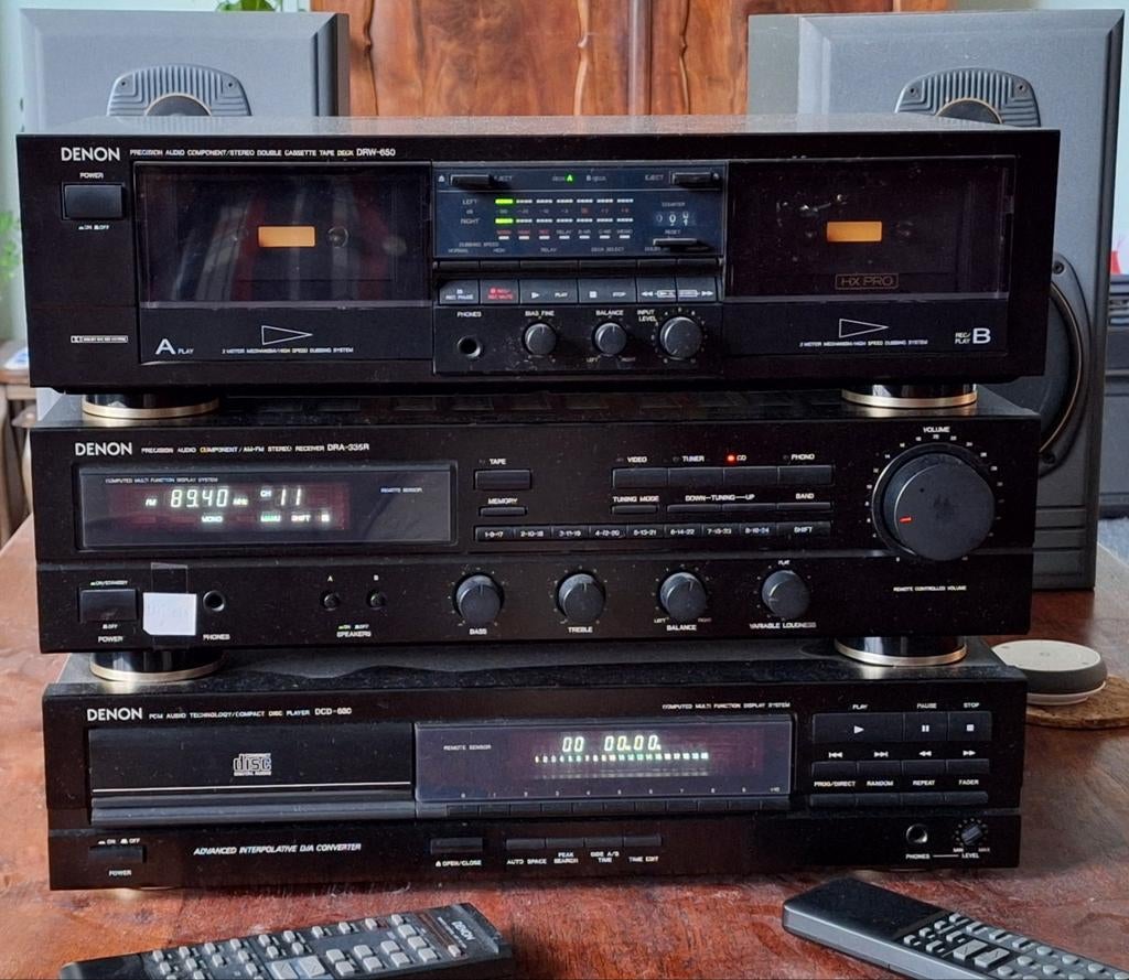 Denon stereoset met Tannoy speakers system 2, Ophalen, Tuner of Radio, Denon