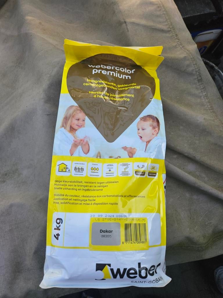 Weber voegmortel dakar, Overige materialen, Nieuw, 15 m² of meer, Ophalen
