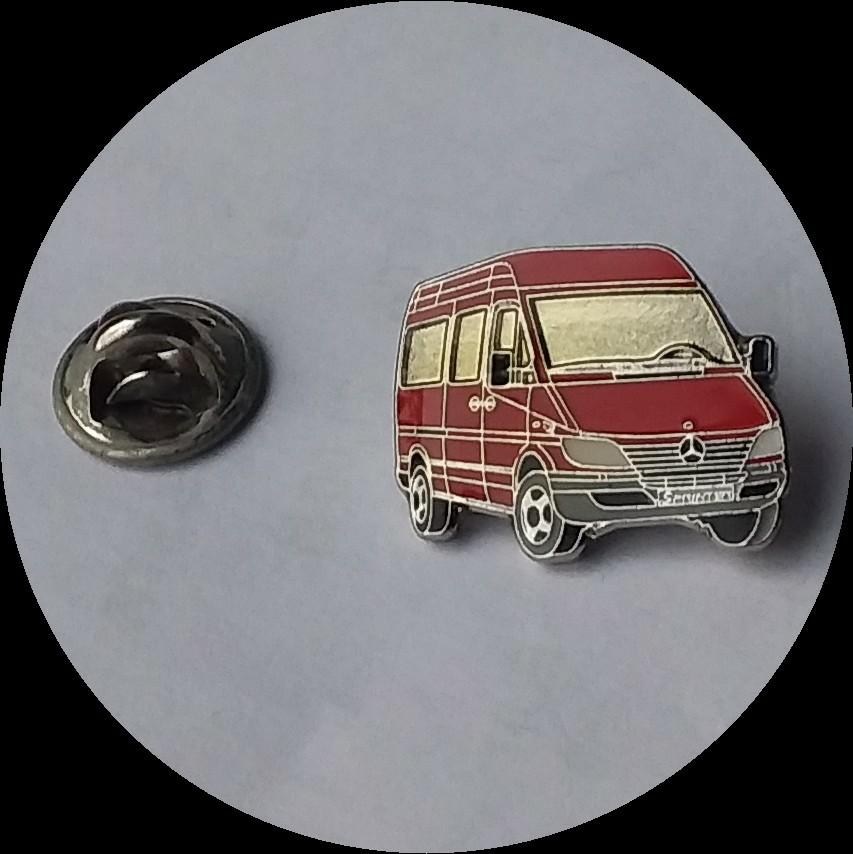 MERCEDES BENZ SPRINTER pin, Ophalen of Verzenden, Zo goed als nieuw, Transport, Speldje of Pin