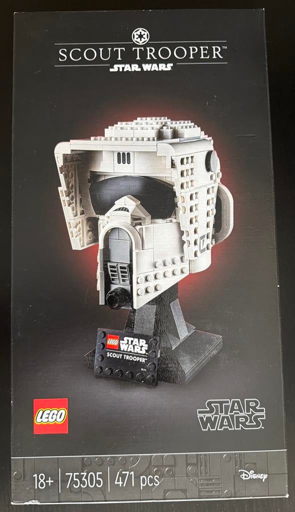 LEGO Star Wars Scout Trooper Helm (75305) - Zo goed als nieu, Ophalen of Verzenden, Zo goed als nieuw, Complete set, Lego