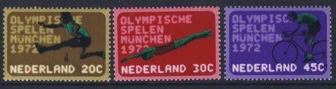 Postfris, Olympische Spelen 1972 NVPH 1012/1014, Postzegels en Munten, Postzegels | Nederland, Ophalen of Verzenden, Na 1940, Postfris