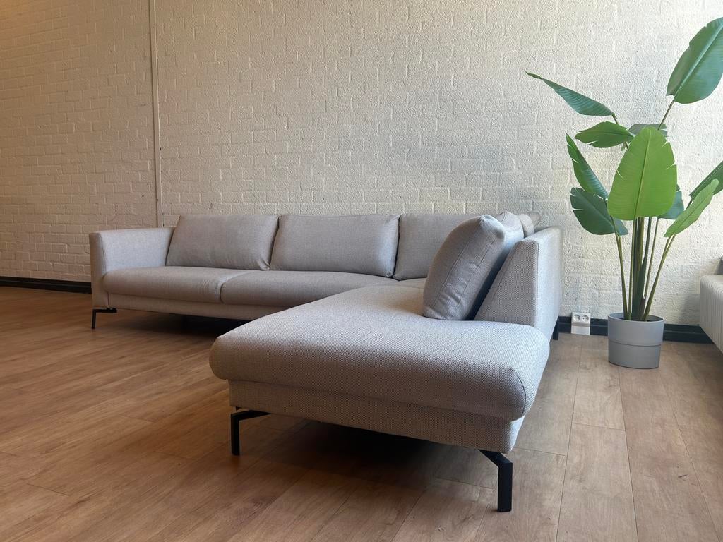 Luxe Design Hoekbank Lichtgrijs | Moderne Lounge Bank, 250 tot 300 cm, 100 tot 125 cm, Luxe, Hoekbank