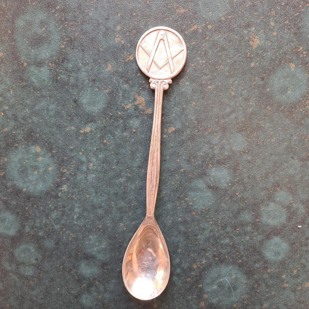 Vrijmetselaars lepeltje, Antiek en Kunst, Antiek | Bestek, Ophalen of Verzenden