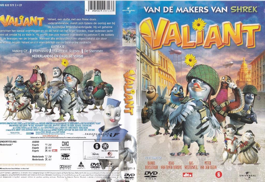 Valiant, Cd's en Dvd's, Tekenfilm, Amerikaans, Ophalen of Verzenden, Zo goed als nieuw