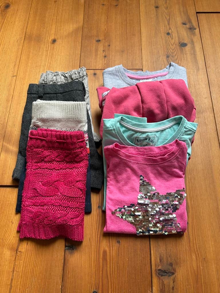 Pakket meisje maat 116 longsleeves/hoody/sweater/rokjes, Ophalen of Verzenden, Gebruikt, Maat 116