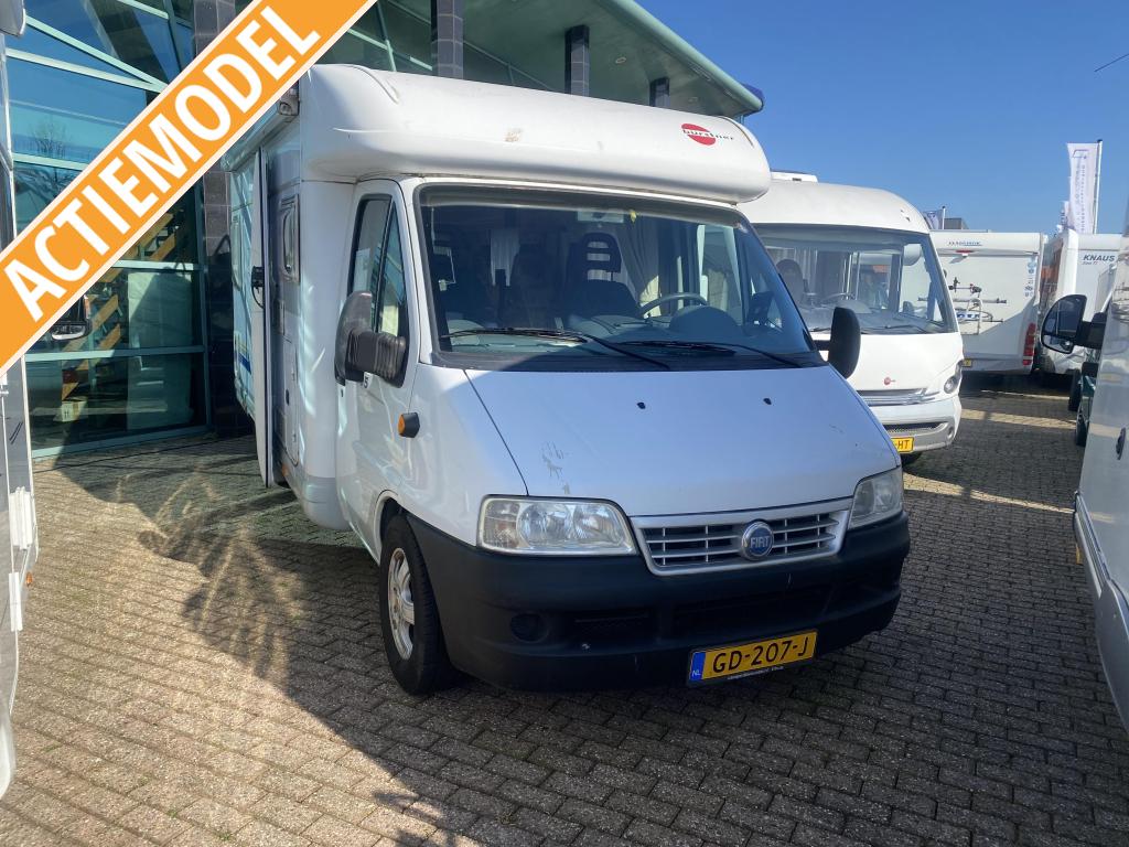 Bürstner T595 AIRCO 2.8 128 pk Fransbed, Caravans en Kamperen, Ringverwarming, Fiat, Achteruitrijcamera, Bedrijf