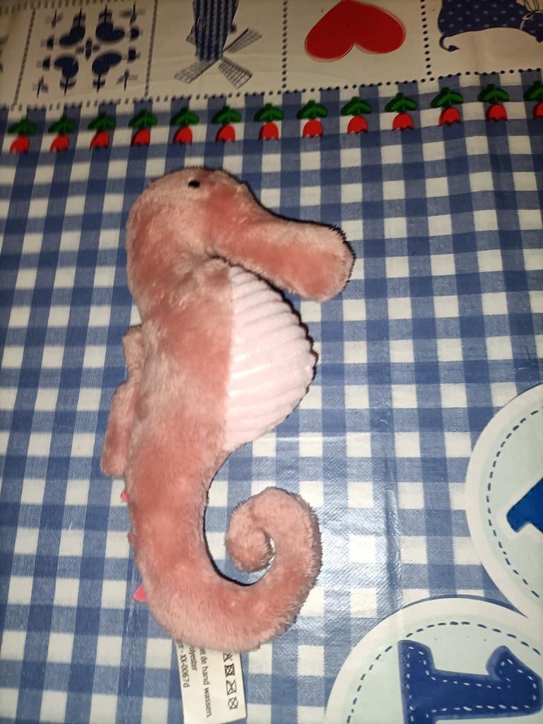 Roze zeepaardje knuffel Albert Heijn 23 cm groot, Ophalen of Verzenden, Zo goed als nieuw, Overige typen