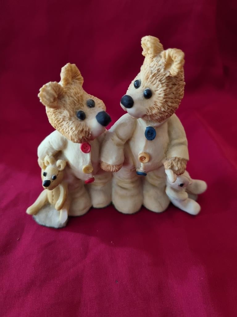 Cub Club Best Friends Beeldje - Twee Beren in Pyjama, Ophalen of Verzenden