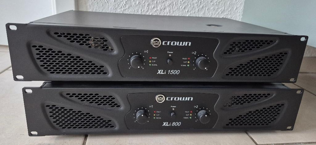 Pa versterker crown XLI 1500 en/of 800, Ophalen of Verzenden, Zo goed als nieuw, 500 tot 1000 watt, P.A.