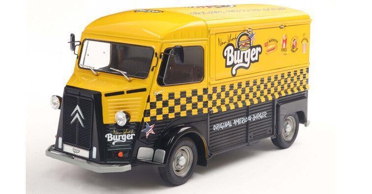 Citroën HY NYC Burger Food Truck 1969 – Solido 1:18, Ophalen of Verzenden, Nieuw, Auto, Solido