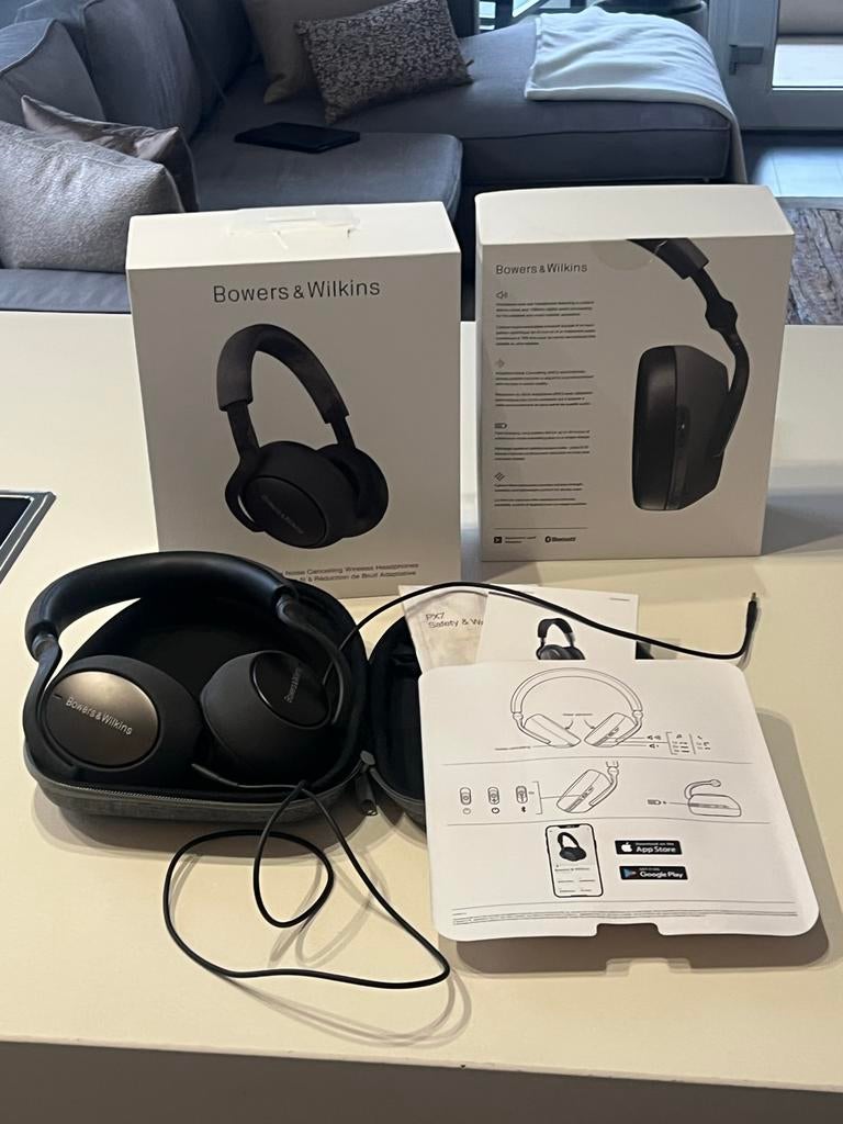 Bowers & Wilkins PX7 Draadloze Noise-Cancelling Koptelefoon, Audio, Tv en Foto, Koptelefoons, Ophalen, Zo goed als nieuw, Over oor (circumaural)