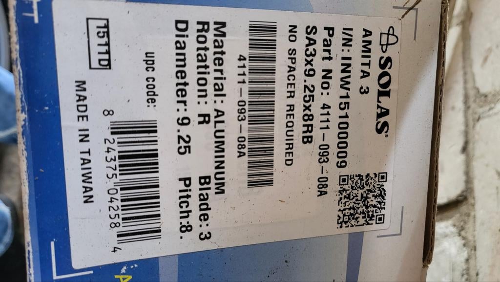 Nieuwe Solas aluminium schroef tot 20 pk (reserve), Watersport en Boten, Ophalen of Verzenden