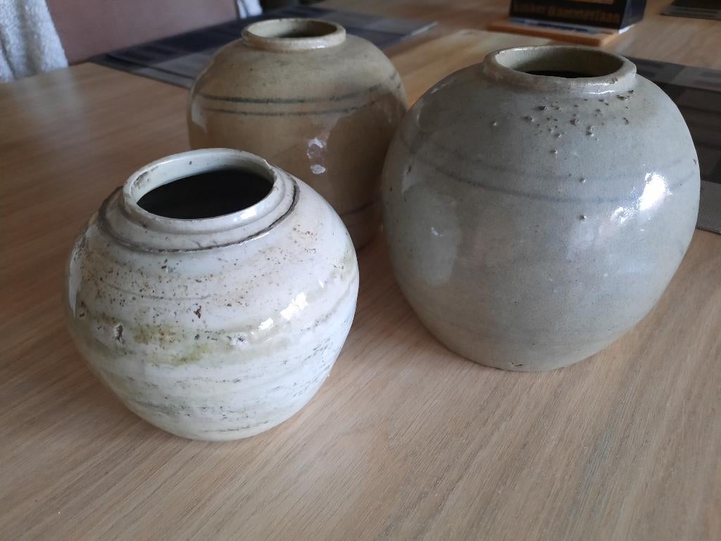 Oude chinese gemberpotten 'Hu', Antiek en Kunst, Antiek | Keramiek en Aardewerk, Ophalen of Verzenden