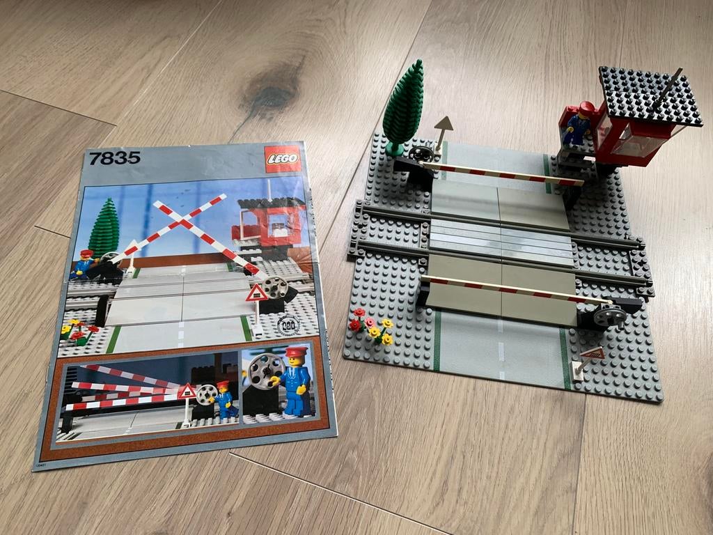 Vintage Lego 7835 - Manual Road Crossing (1985) - 4.5V, Gebruikt, Overige thema's, Lego, Ophalen of Verzenden