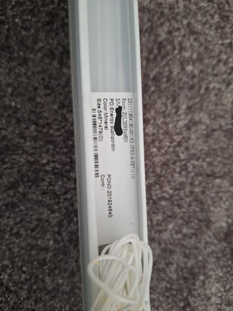 Veneta plissé gordijnen 2 stuks, Ophalen of Verzenden