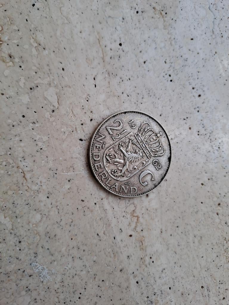 Zilveren rijksdaalder 1962, Zilver, Ophalen of Verzenden, Losse munt, Zilver