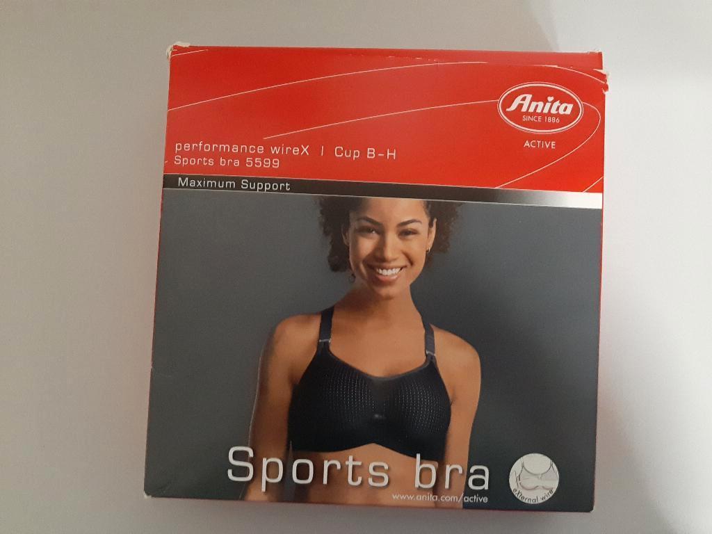 Anita Active Performance WireX Sport Bügel BH 85C Antrazit, Kleding | Dames, Ondergoed en Lingerie, Ophalen of Verzenden, Grijs
