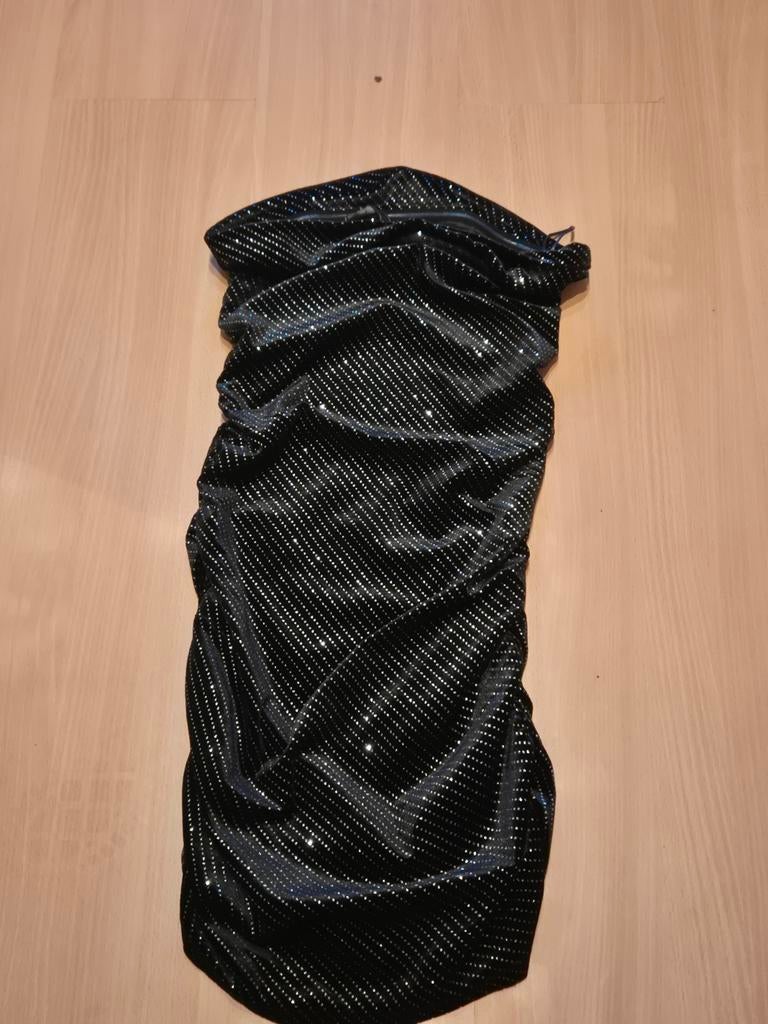Zwart glitter jurkje, Kleding | Dames, Ophalen of Verzenden