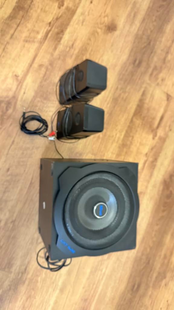 Audiosysteem 2.1 met subwoofer., Ophalen of Verzenden, Zo goed als nieuw