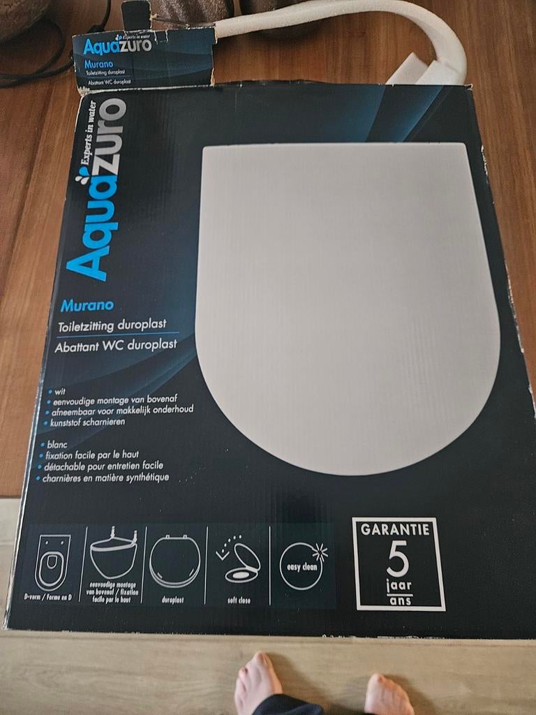 Nieuwe AquaZuro Murano toiletzitting duroplast, Ophalen of Verzenden