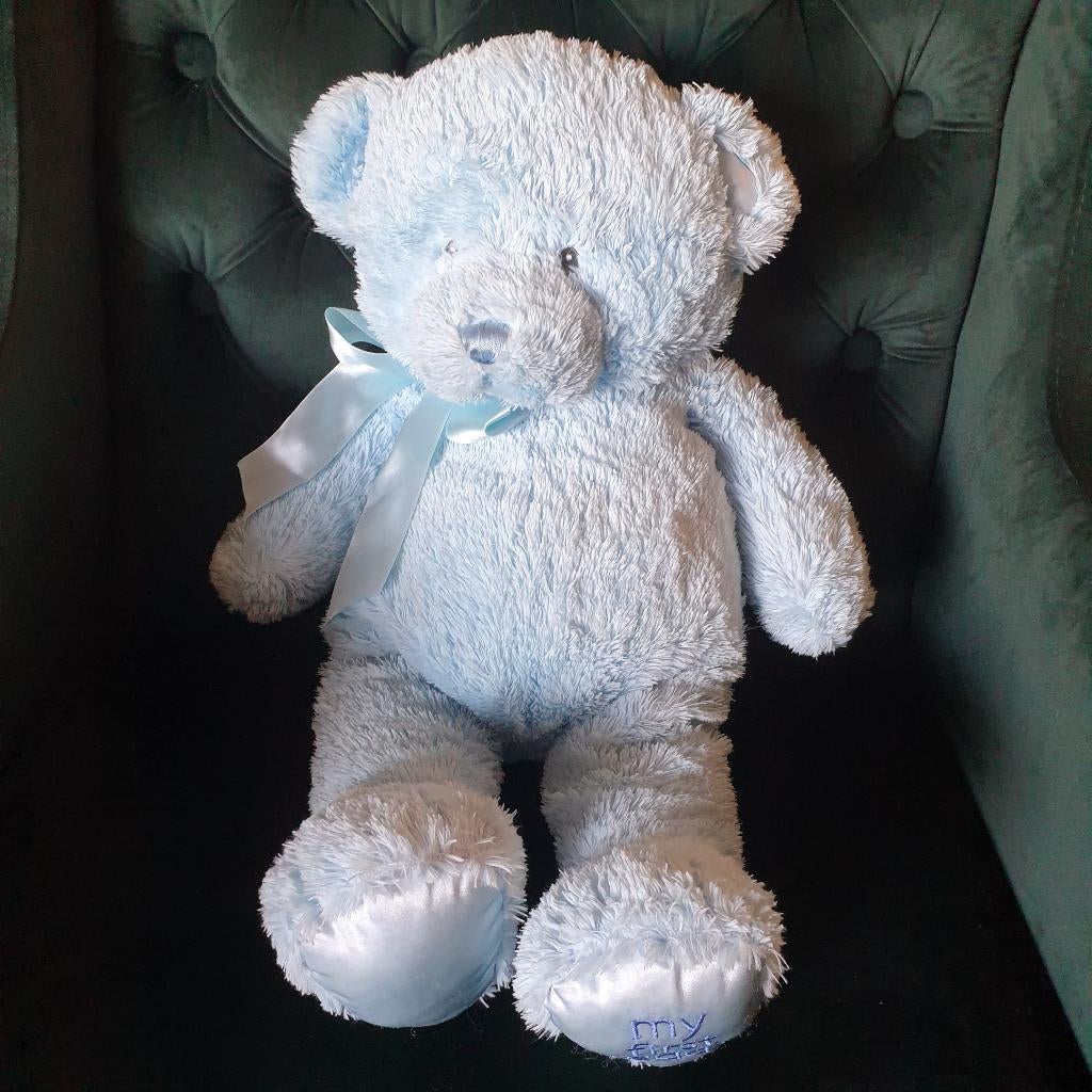 My First Teddy Gund zachte lichtblauwe knuffelbeer 50 cm, Overige merken, -, -, Overige typen