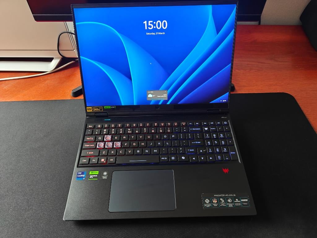 Gaming Laptop | Acer Predator | I9 14900HX | RTX 4070(140W), Computers en Software, Windows Laptops, Ophalen, Met videokaart, Core i9-14900HX