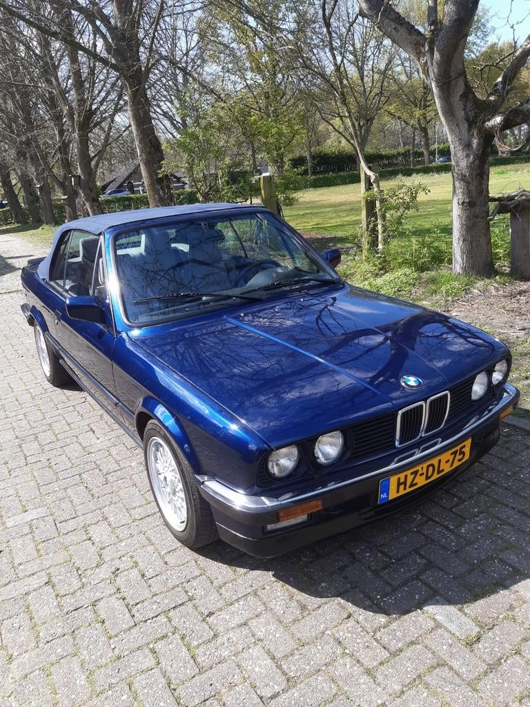 BMW 3-Serie 2.5 I 325 Cabriolet U9 1987 Blauw, Auto's, BMW, Achterwielaandrijving, 2494 cc, Cabriolet, Blauw