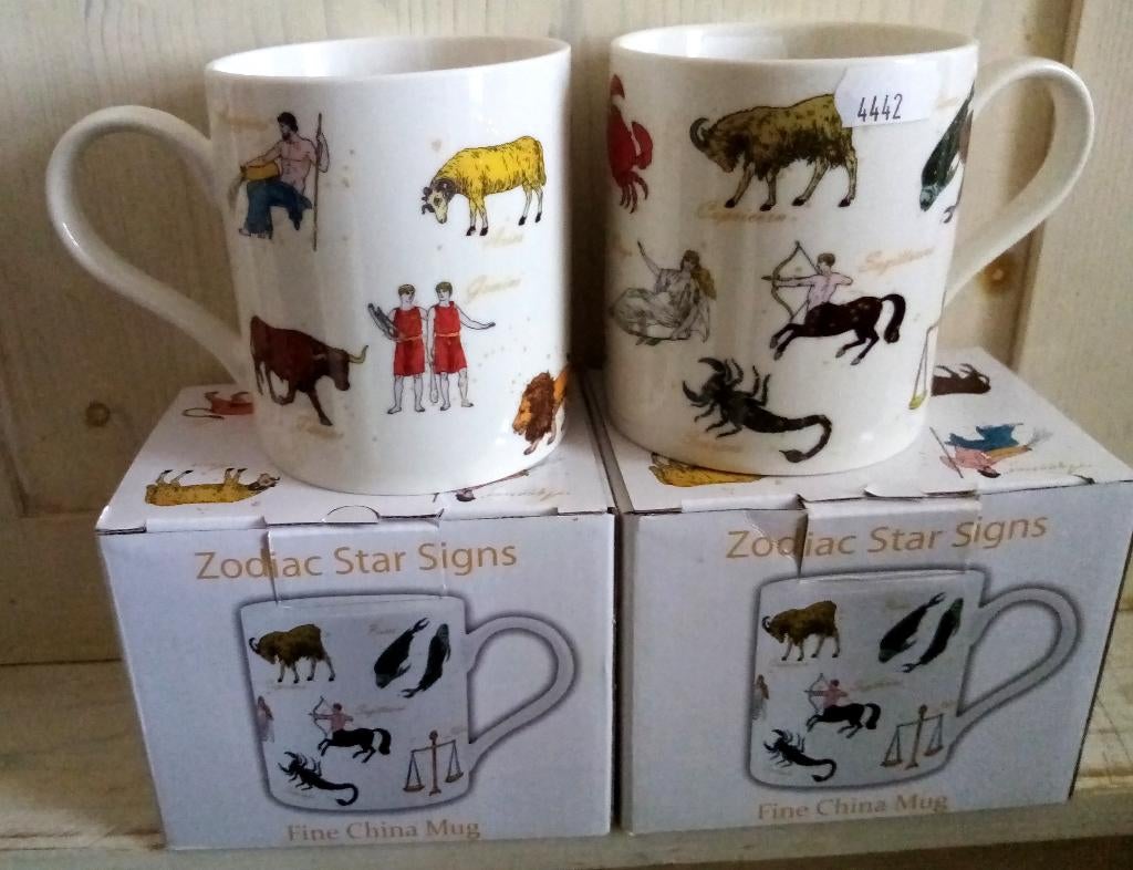 €7 korting sterrenbeelden bekers astrologie mokken zodiac, Huis en Inrichting, Ophalen, Overige typen, Nieuw, Overige stijlen