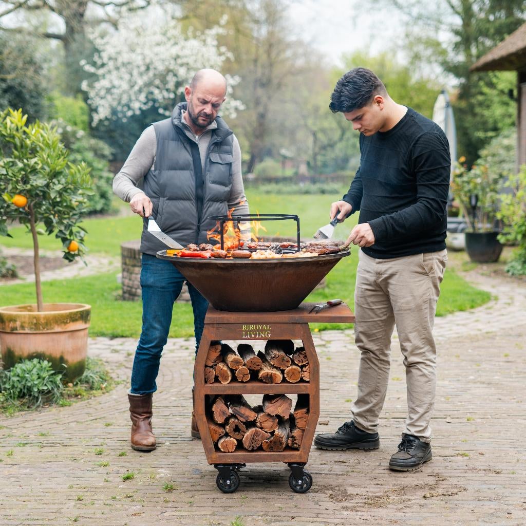 PLancha BBQ Companero Corten of Blackline 80cm Nieuw, Ophalen of Verzenden, Nieuw, RJRoyal Living, Met accessoires