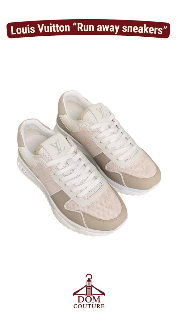 Louis Vuitton “Run away sneakers” beige maat 41, Ophalen of Verzenden, Zo goed als nieuw, Overige kleuren