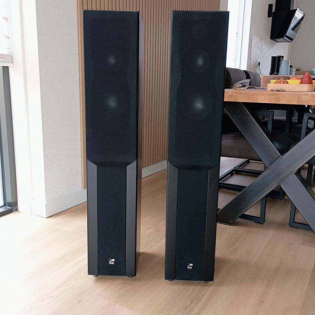 Elac CL142 vloerstaande luidsprekers, Audio, Tv en Foto, Luidsprekers, Gebruikt, Front, Rear of Stereo speakers, 60 tot 120 watt